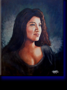 "Selena", oil on canvas.