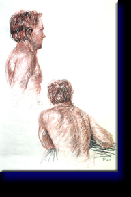 "Dennis", colored pencil on paper.